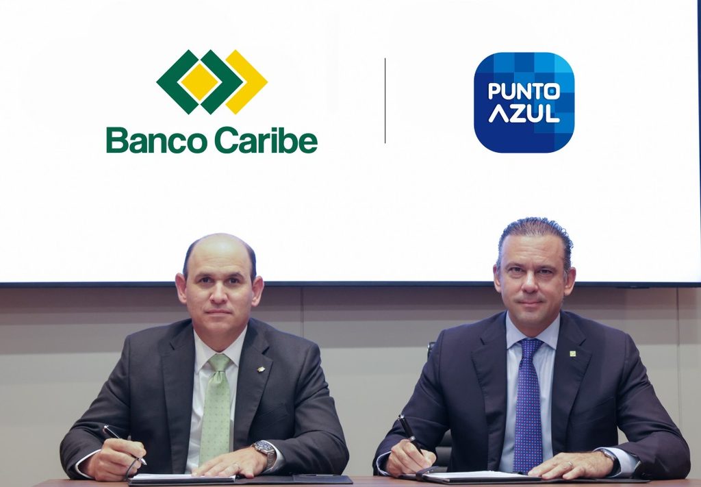 Banco Caribe amplía su red de subagentes bancarios junto a PUNTO AZUL llegando a más de 2,000 comercios en todo el país Banco Caribe amplía su red de subagentes bancarios junto a PUNTO AZUL llegando a más de 2,000 comercios en todo el país